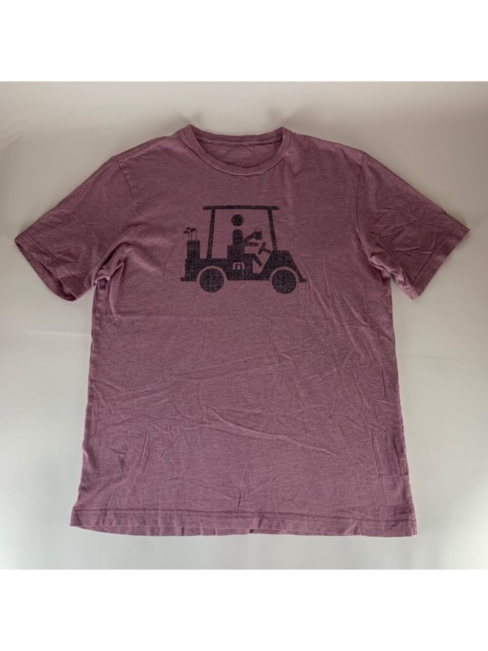 Travis Mathew Golf Purple Short Sleeve Crewneck Shirt Mens Large